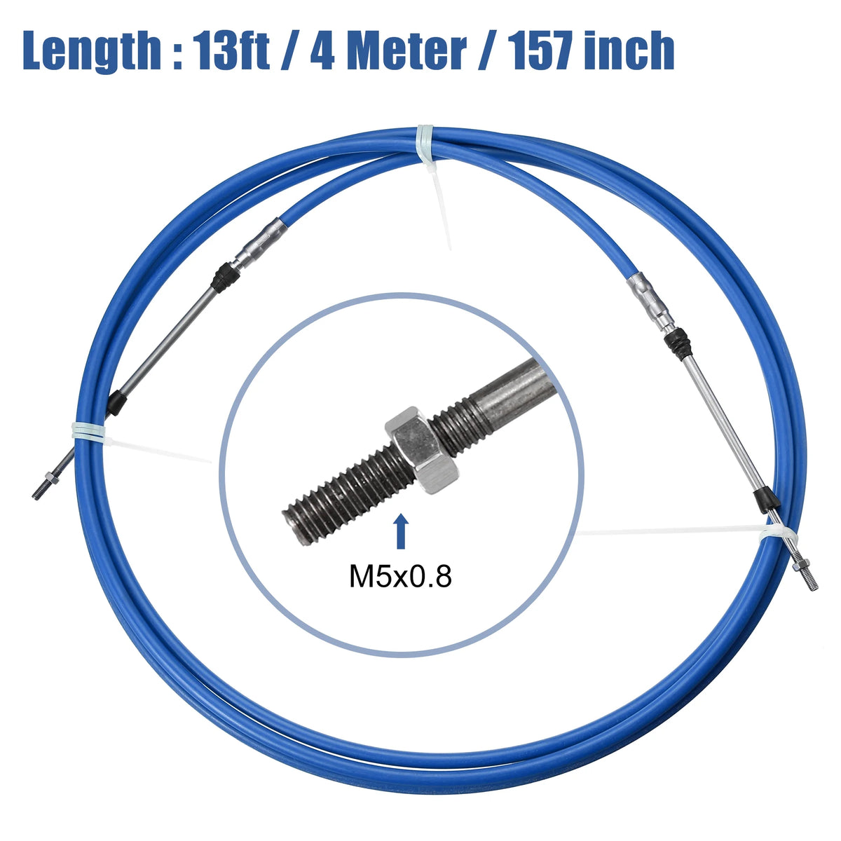 13ft 157 Inch Marine Throttle Shift Remote Control Box Cable for Yamaha Outboard Engine Boat G190