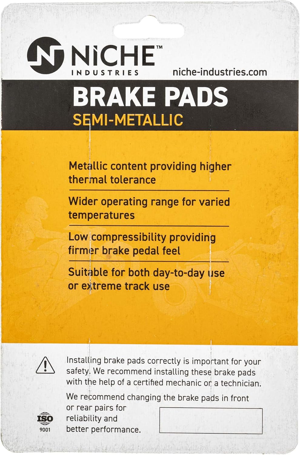 Brake Pad Set Semi-Metallic Pack of 2 Q1680