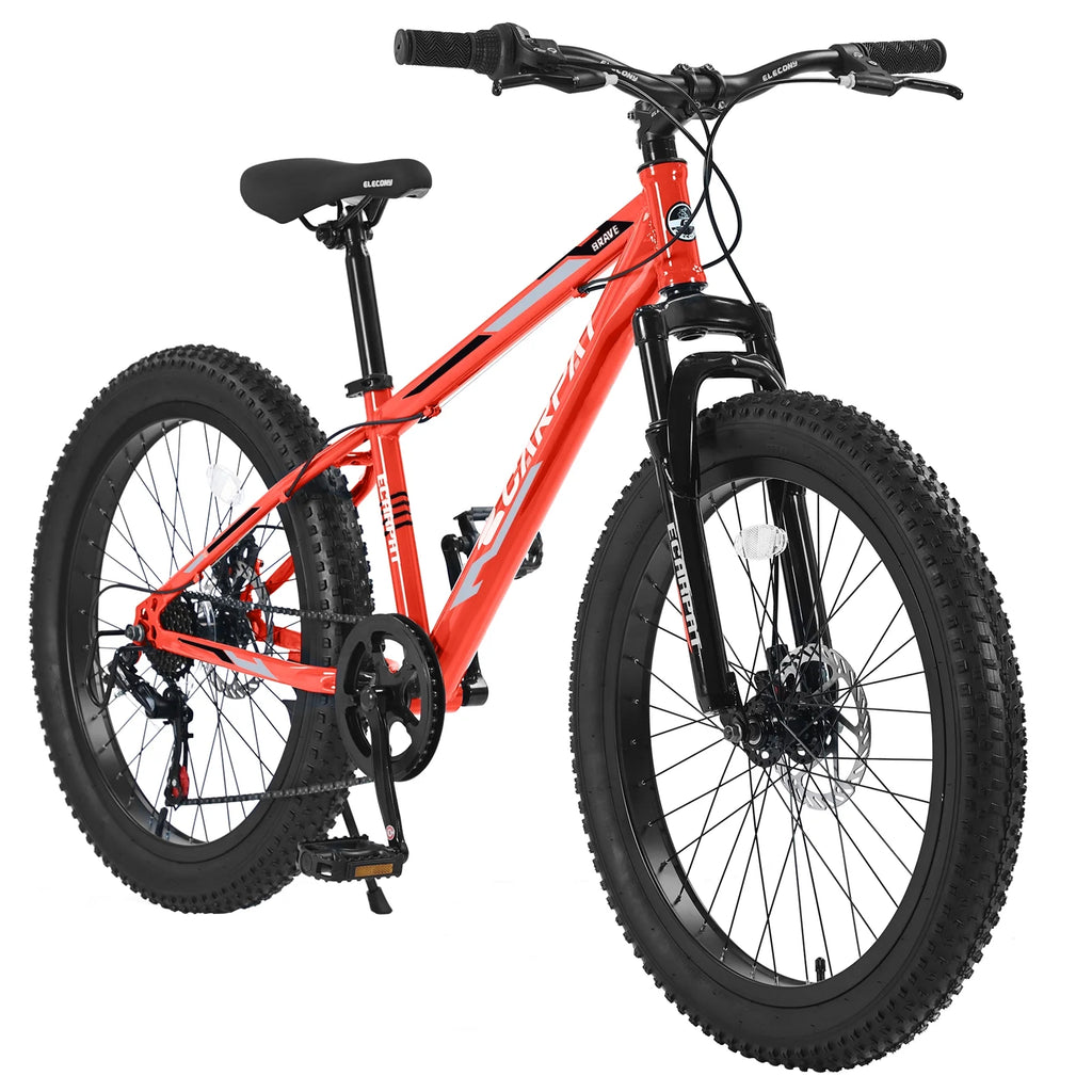 24" Mountain Bike with Shimano 7 Speeds Suspension Steel Frame S674