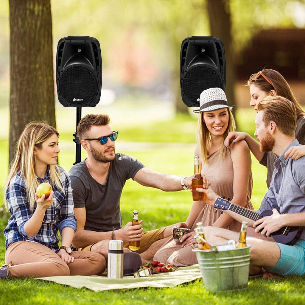 1600W 2-Way Powered PA Speaker System T276