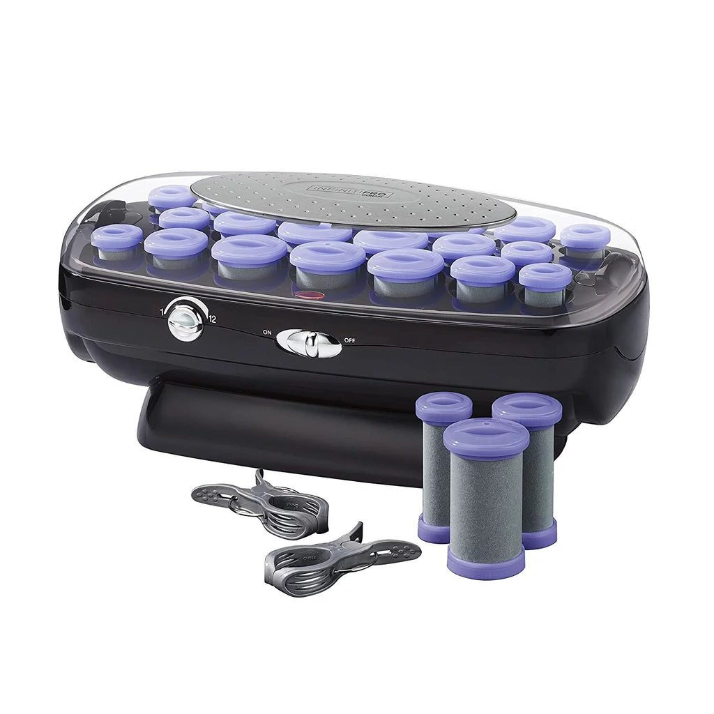 Ceramic Flocked Hot Roller Set with 20 Hair Rollers D401397