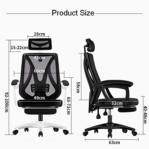 White Frame Green Net Gaming Racing Chair with High Back P324401