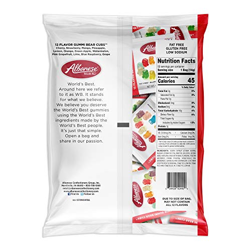 12 Flavor Gummi Bear Cubs, 5lbs Candy A549812