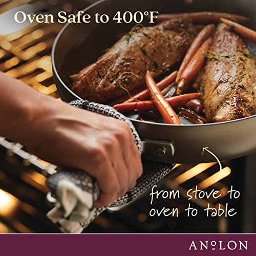 Hard-Anodized Nonstick 5 Qt. Dutch Oven & 10" Everything Pan Lid, Bronze J77197