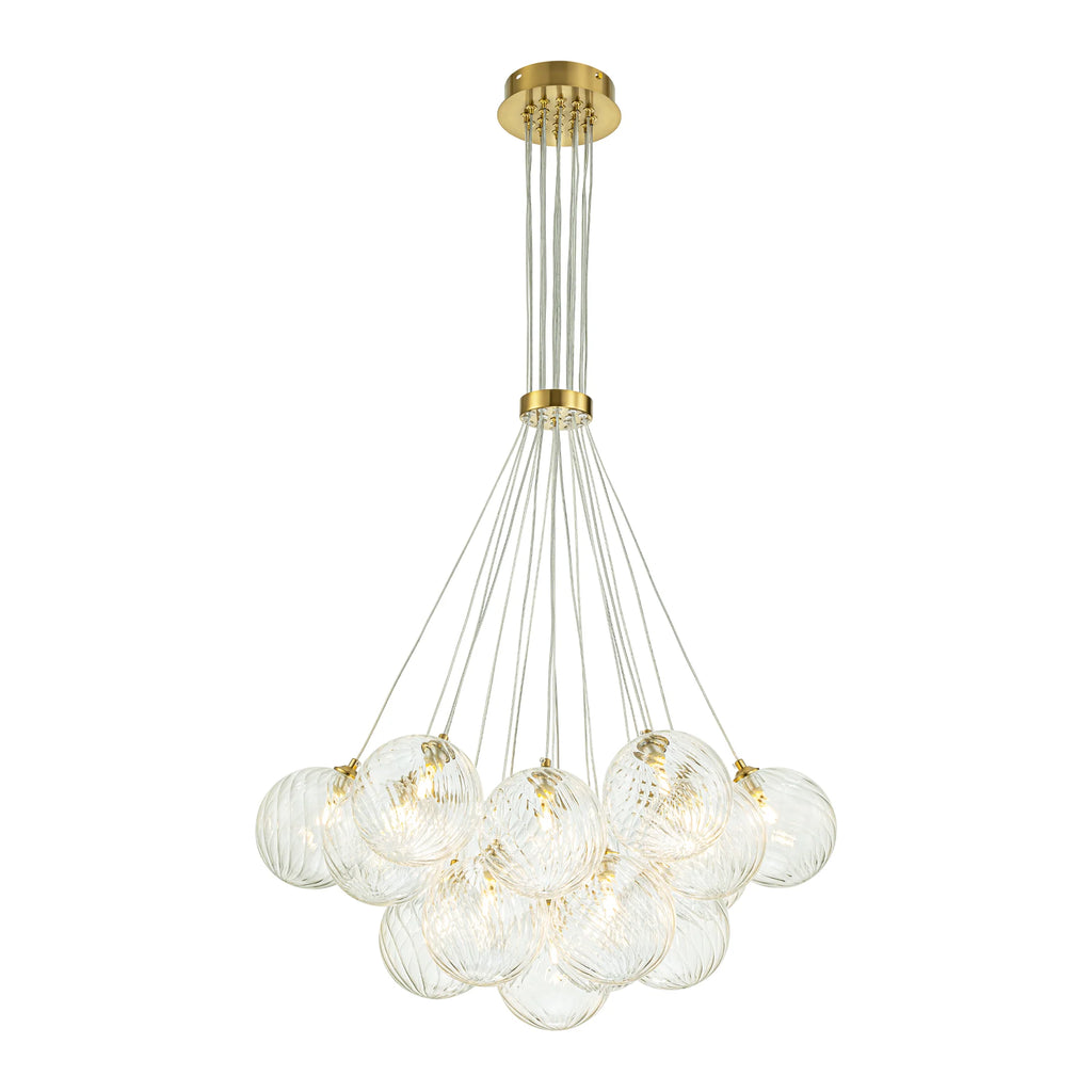 Ribbed Glass Bubble Chandelier Y6871
