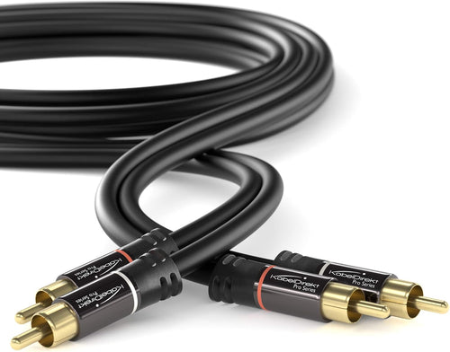 15ft RCA/Phono Stereo Audio Cable, Black X38268