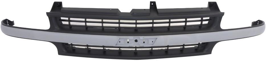 Silver Grille Grill for 1999-2002 Silverado 1500 Pickup Truck I844
