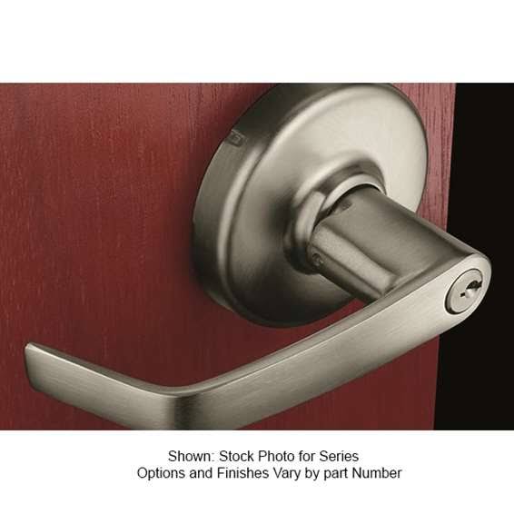 Cylindrical Lock Bright Bronze Clear Coated R2919