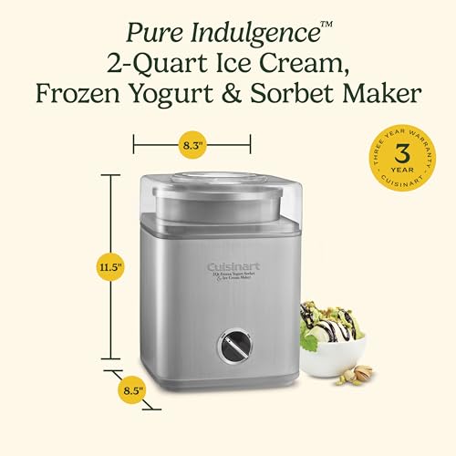 Ice Cream Maker 2-Qt Silver O94089