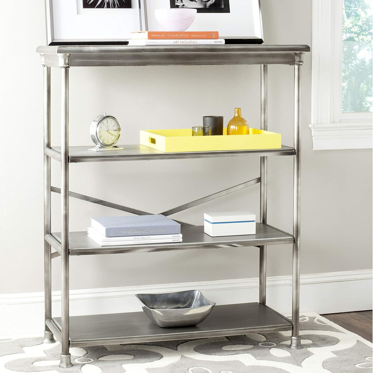 Dark Silver Large Bookcase C768