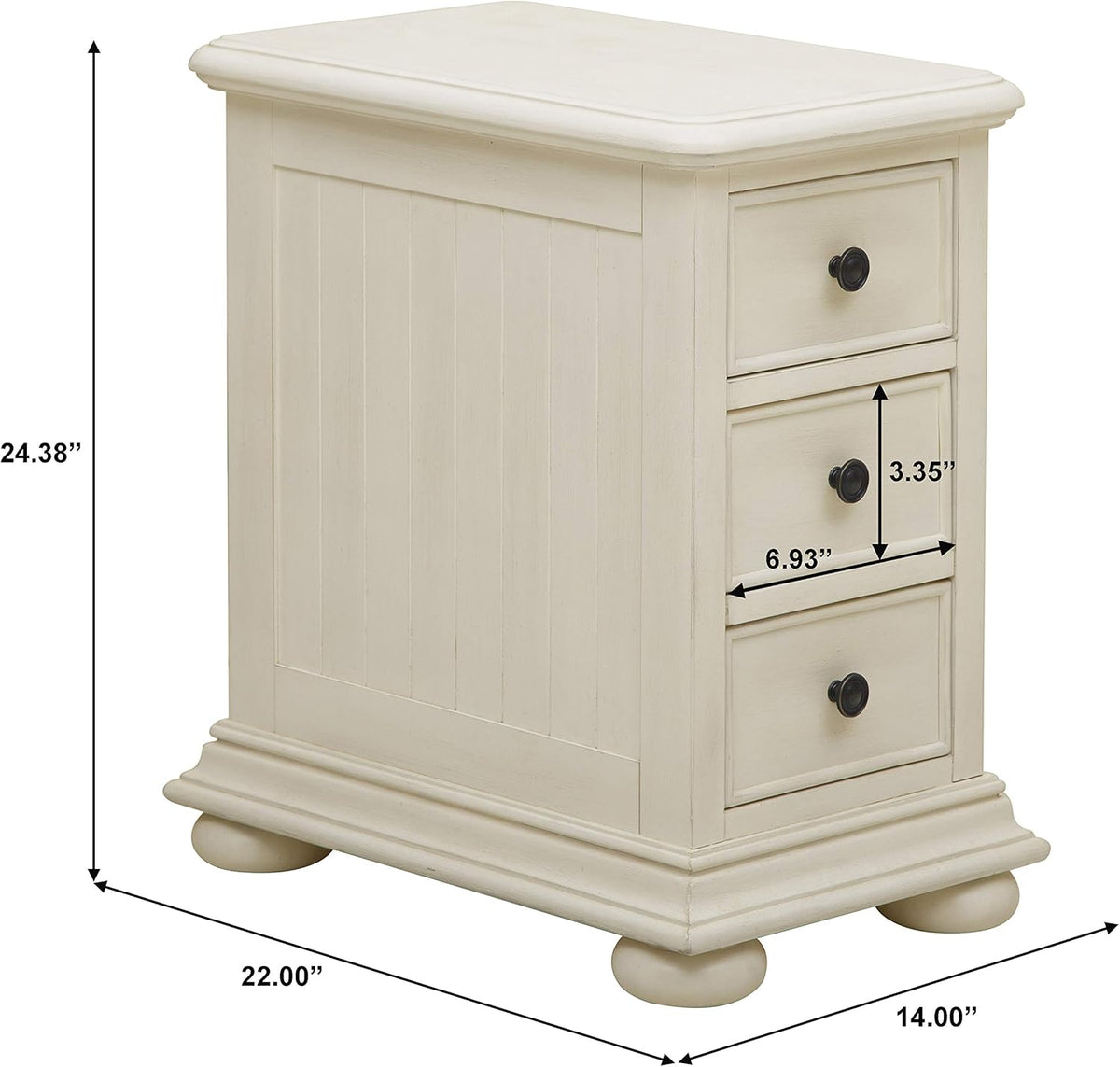 White Accent Chest Cabinet V909577