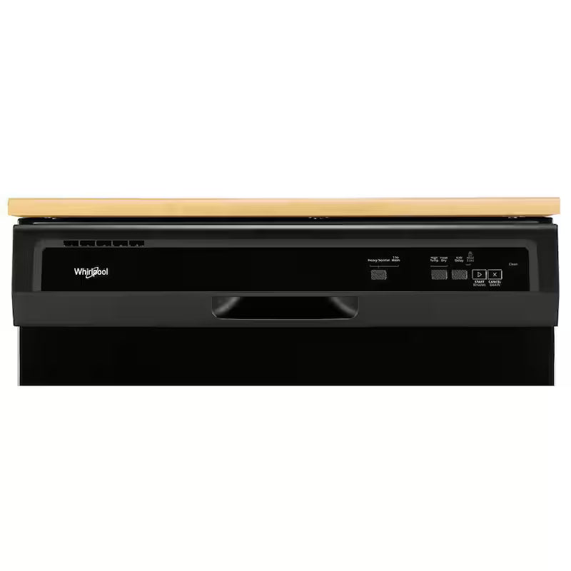 Black Front Control Heavy-Duty Portable Dishwasher with 12-Place Settings Q795608