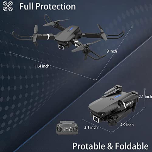 Foldable RC Quadcopter with Dual Camera, 1080P FPV, 3 Batteries I540735
