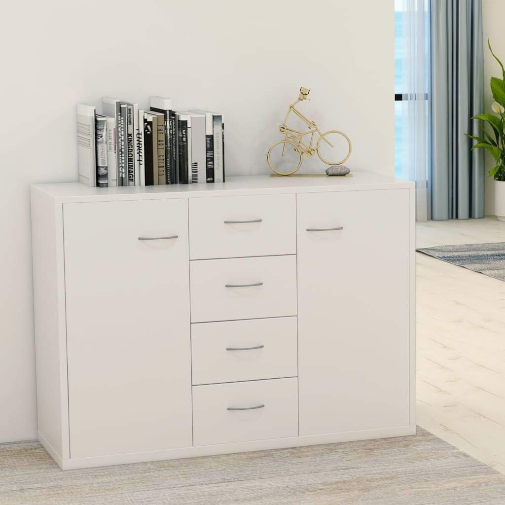Black Chipboard Sideboard S8616