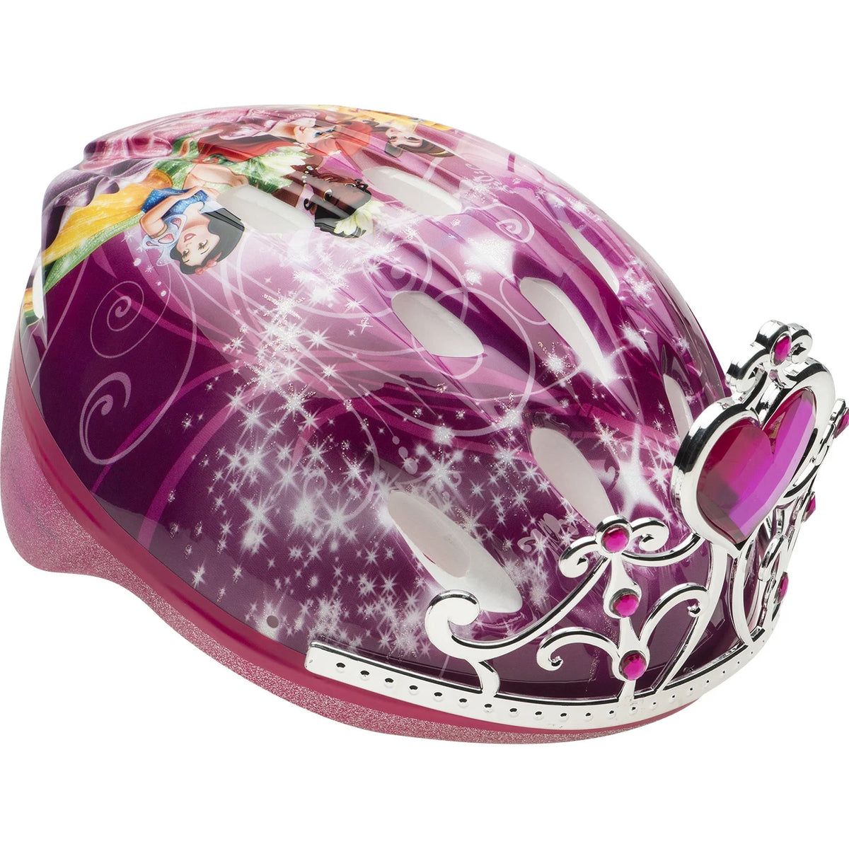 Pink Disney Princess 3D Tiara Bike Helmet, Child 5+ (50-54cm) G30242
