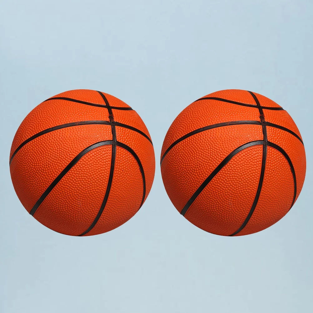 Orange 13CM Diameter Inflatable Desktop Basketball Toy Y7896
