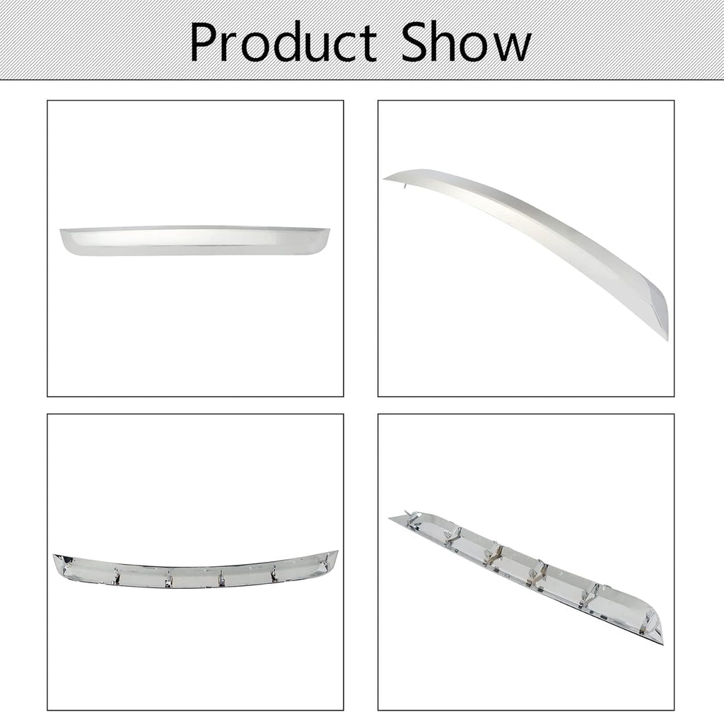 Chrome Front Lower Grille Molding Trim Grill Replacement Pack of 2 N457568