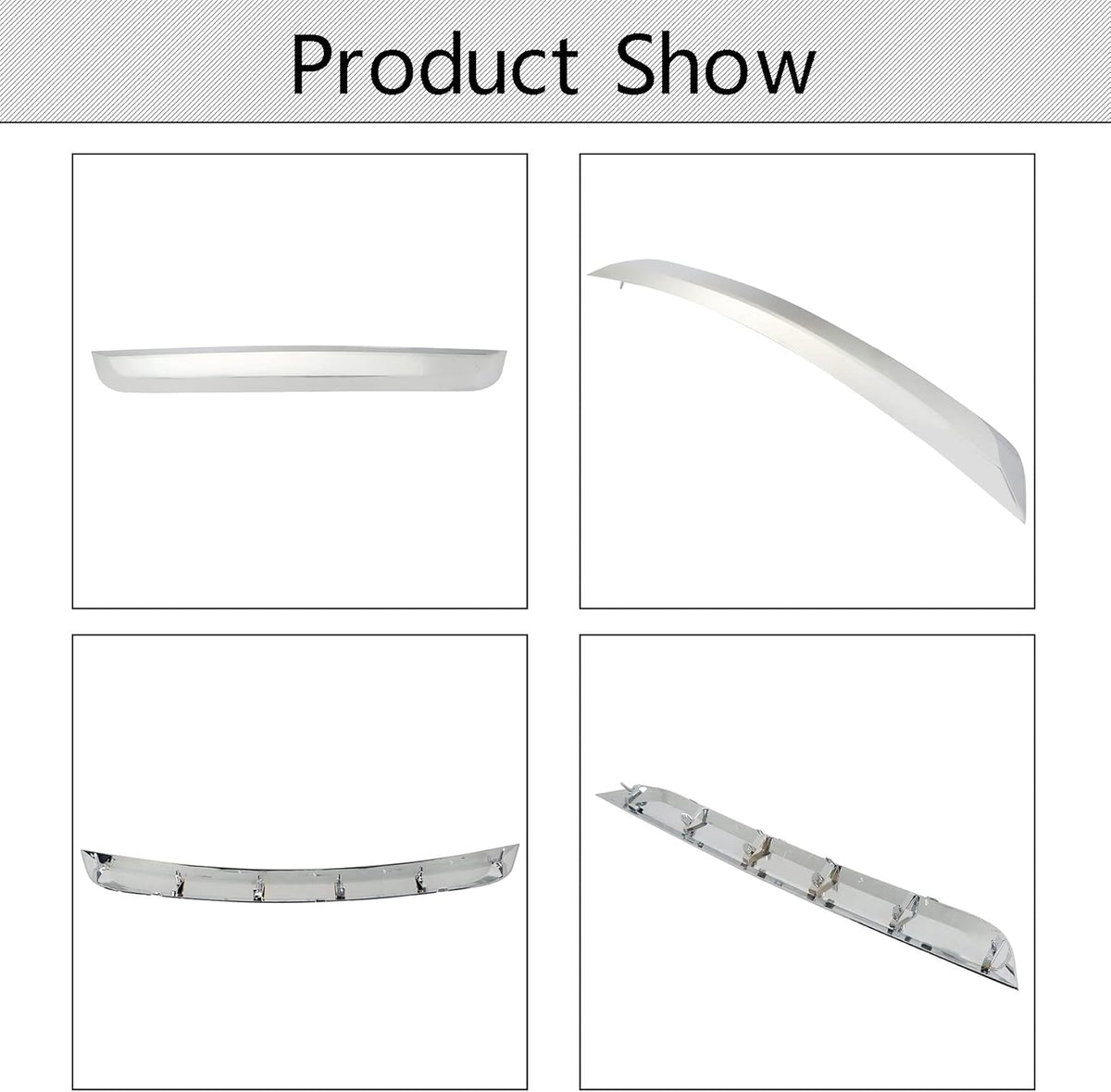 Chrome Front Lower Grille Molding Trim Grill Replacement Pack of 2 N457568