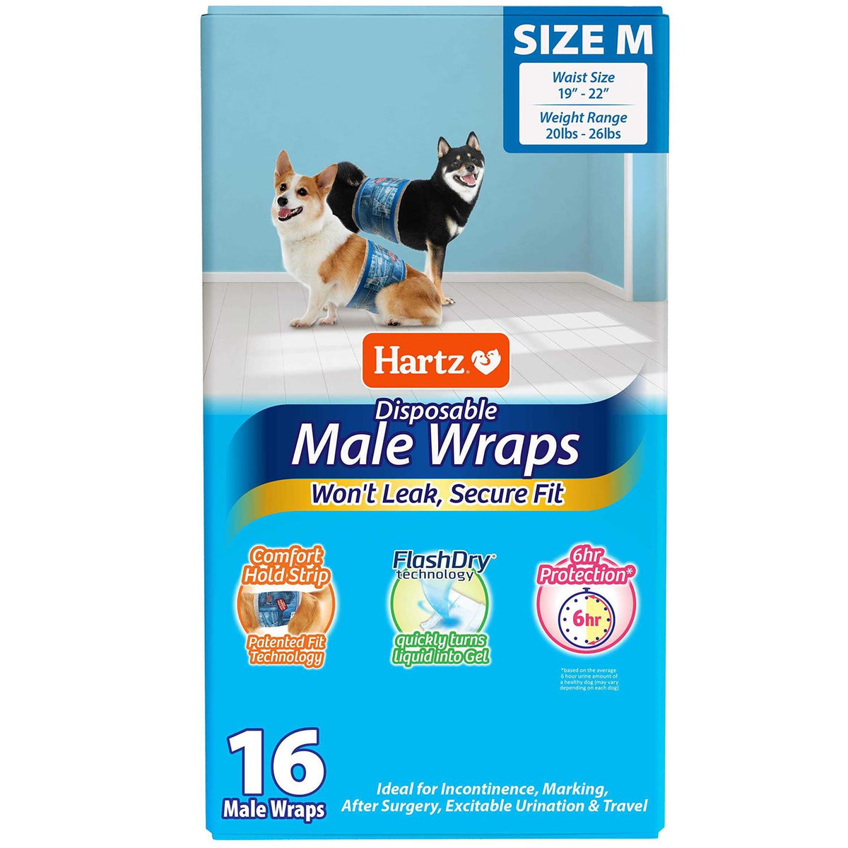 Disposable Male Dog Wraps F4860