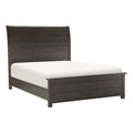 California King Sleigh Bed in Dark Cherry H4997