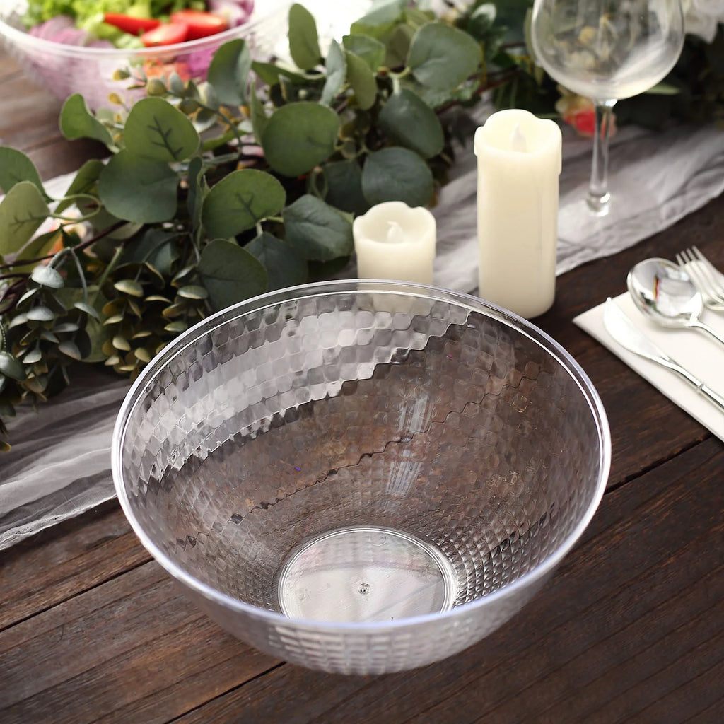 Clear 2qt Disposable Plastic Punch Bowl U574019