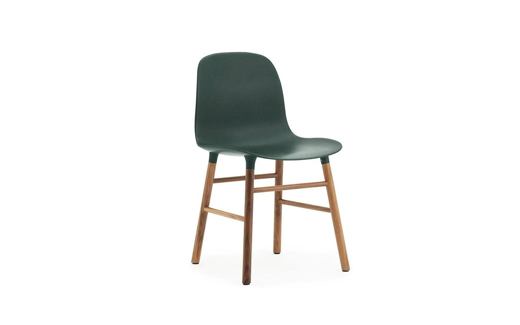 Walnut Green Wood Legs Chair F620604