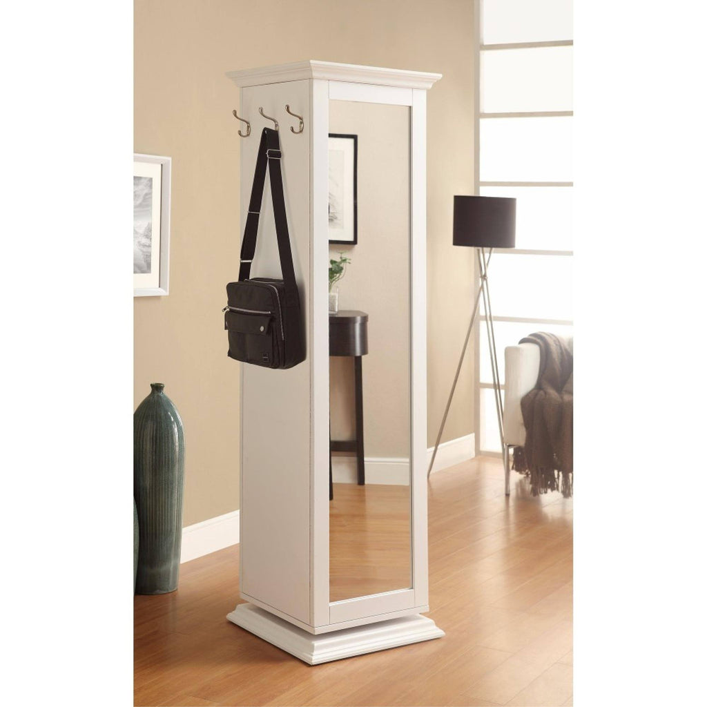 White Metal Accent Cabinet Y8341