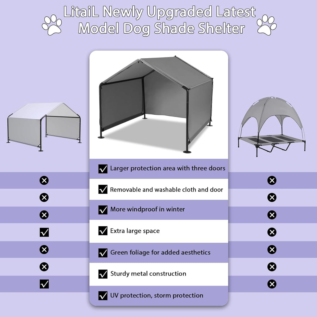 Waterproof Sun Protection Dog Tent U19752