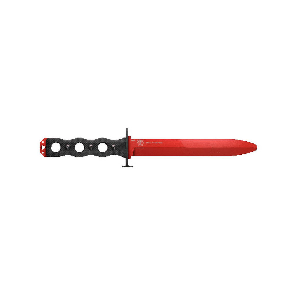 Black G10 Fixed Blade Trainer Knife J910