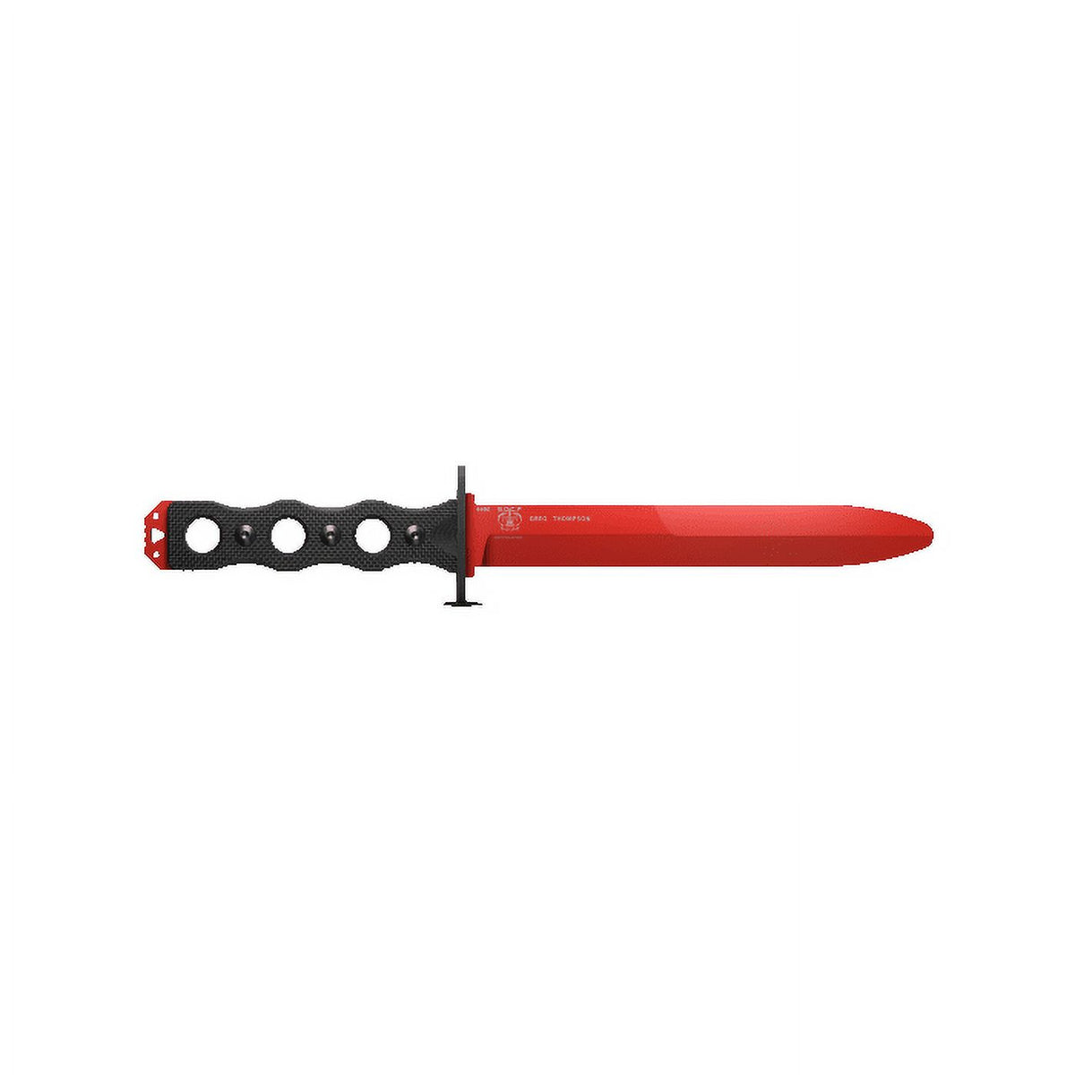 Black G10 Fixed Blade Trainer Knife J910