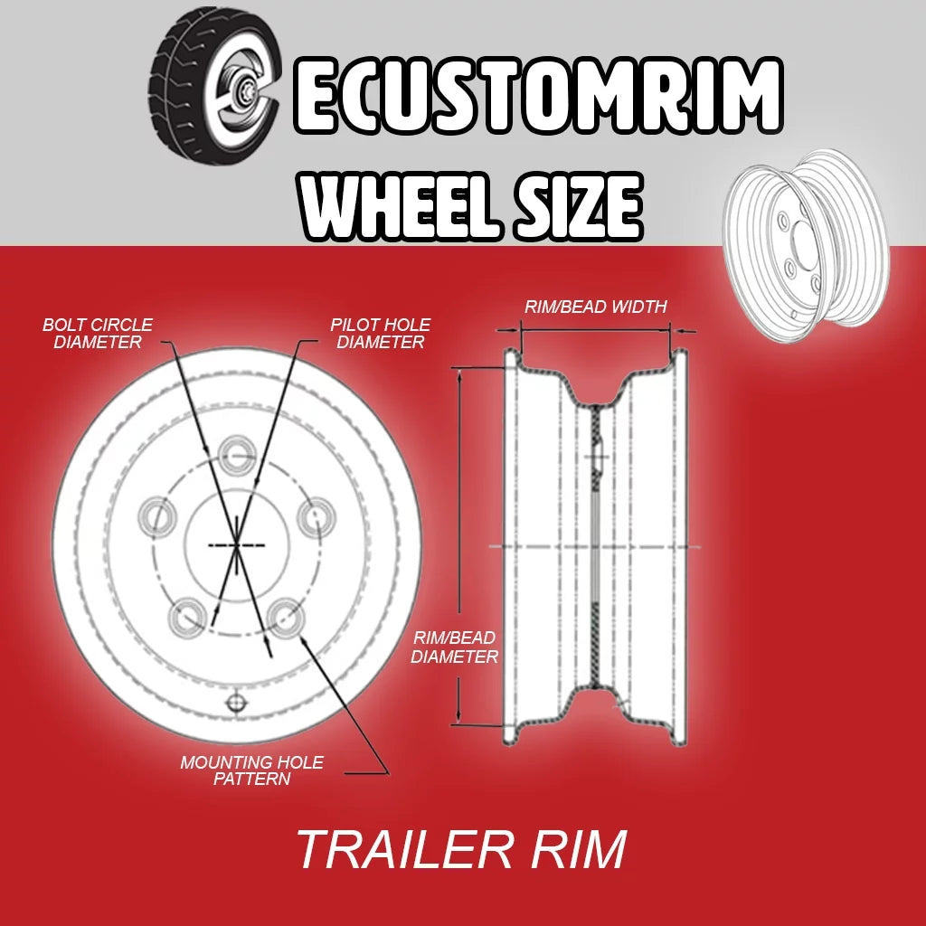 14X5.5 Silver Spoke Trailer Rim Wheel 2-Pack N328578