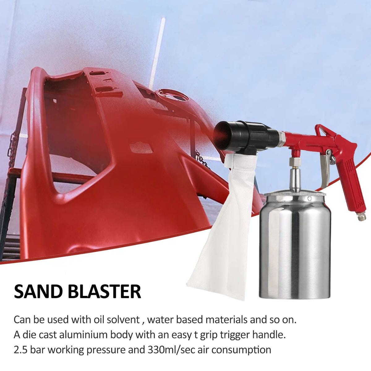 Sand Blaster Sandblaster Nozzle Abrasive Kit I40969