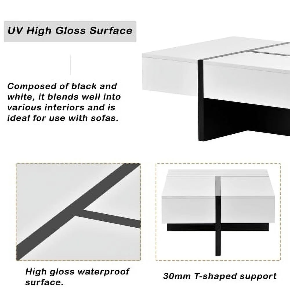 Contemporary High Gloss Cocktail Table S102
