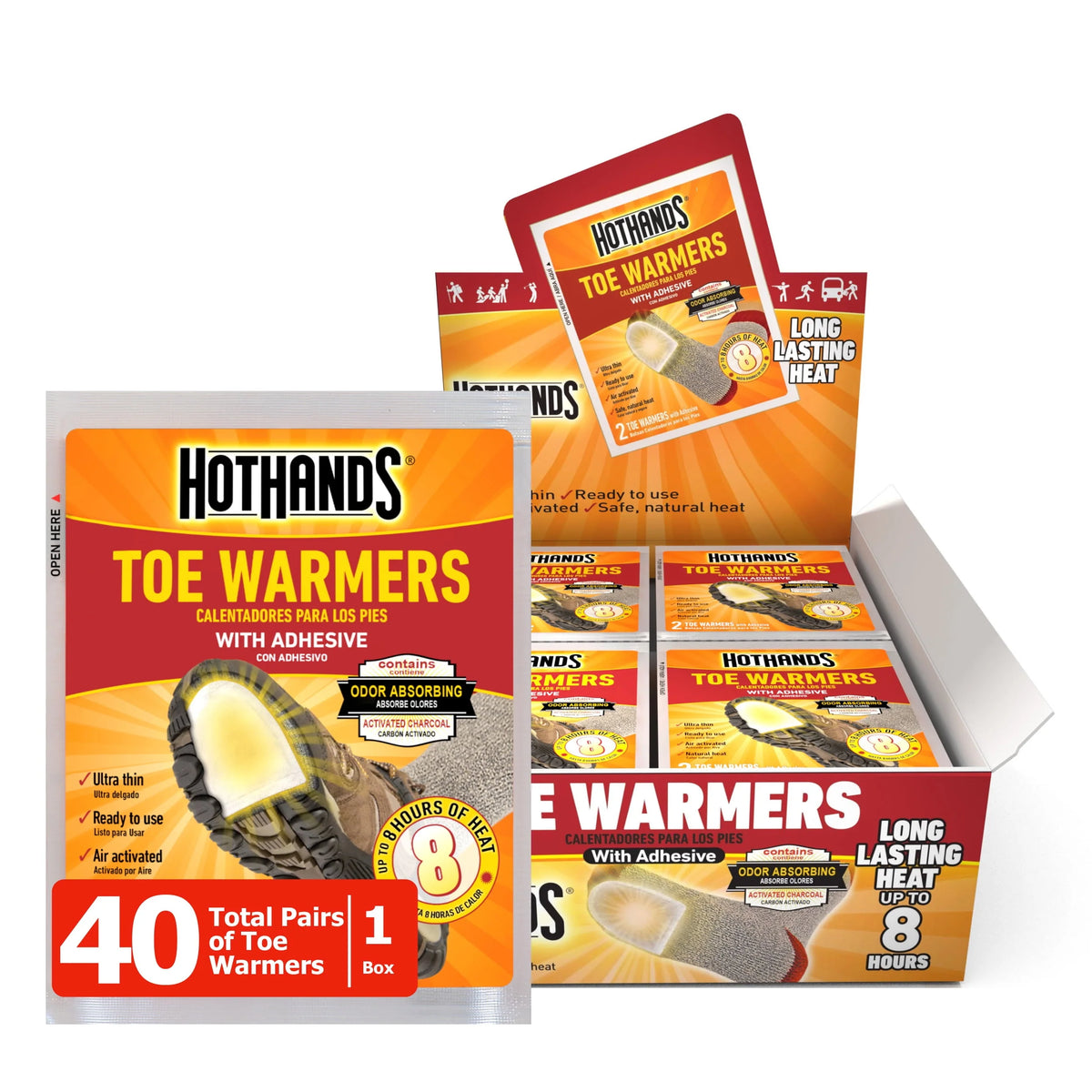 Toe Warmers, 40 Pair E8505