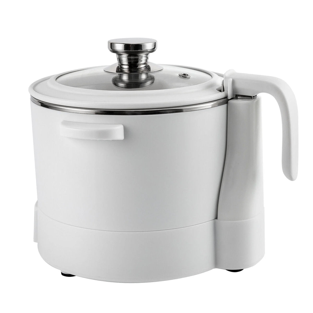 3L Automatic Lifting Electric Hot Pot with Steaming Basket 304 Stainless Steel E378364
