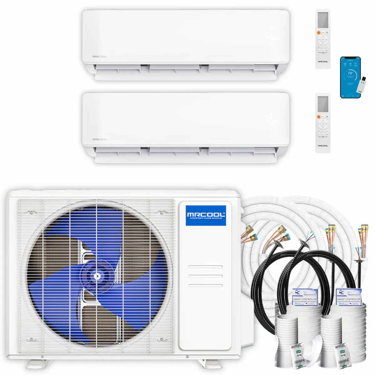 30,000 BTU 2 Zone Ductless Air Conditioner and Heat Pump J96904