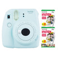 Ice Blue Instant Camera with Twin Film Pack V220