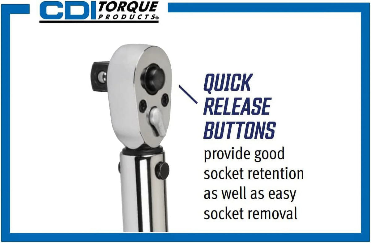 3/8-Inch Drive Metal Handle Click Type Torque Wrench F857