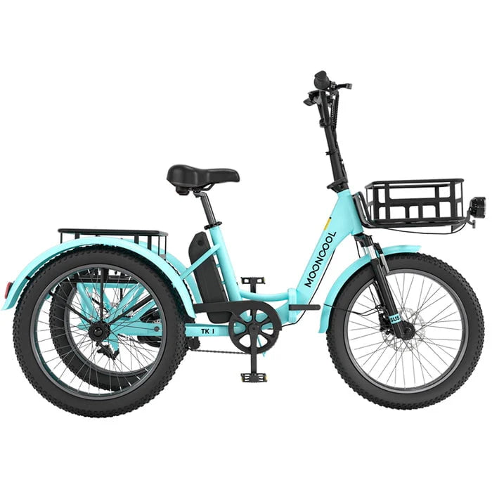 Electric Folding Tricycle with 500W Motor, 48v 14.5Ah Battery, 20*3in Fat Tires Y988