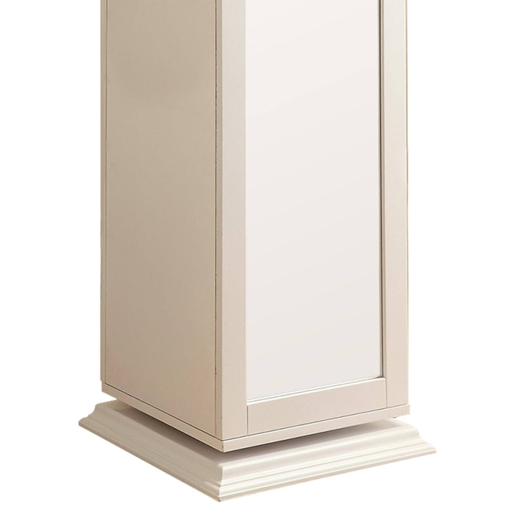 White Metal Accent Cabinet Y8341