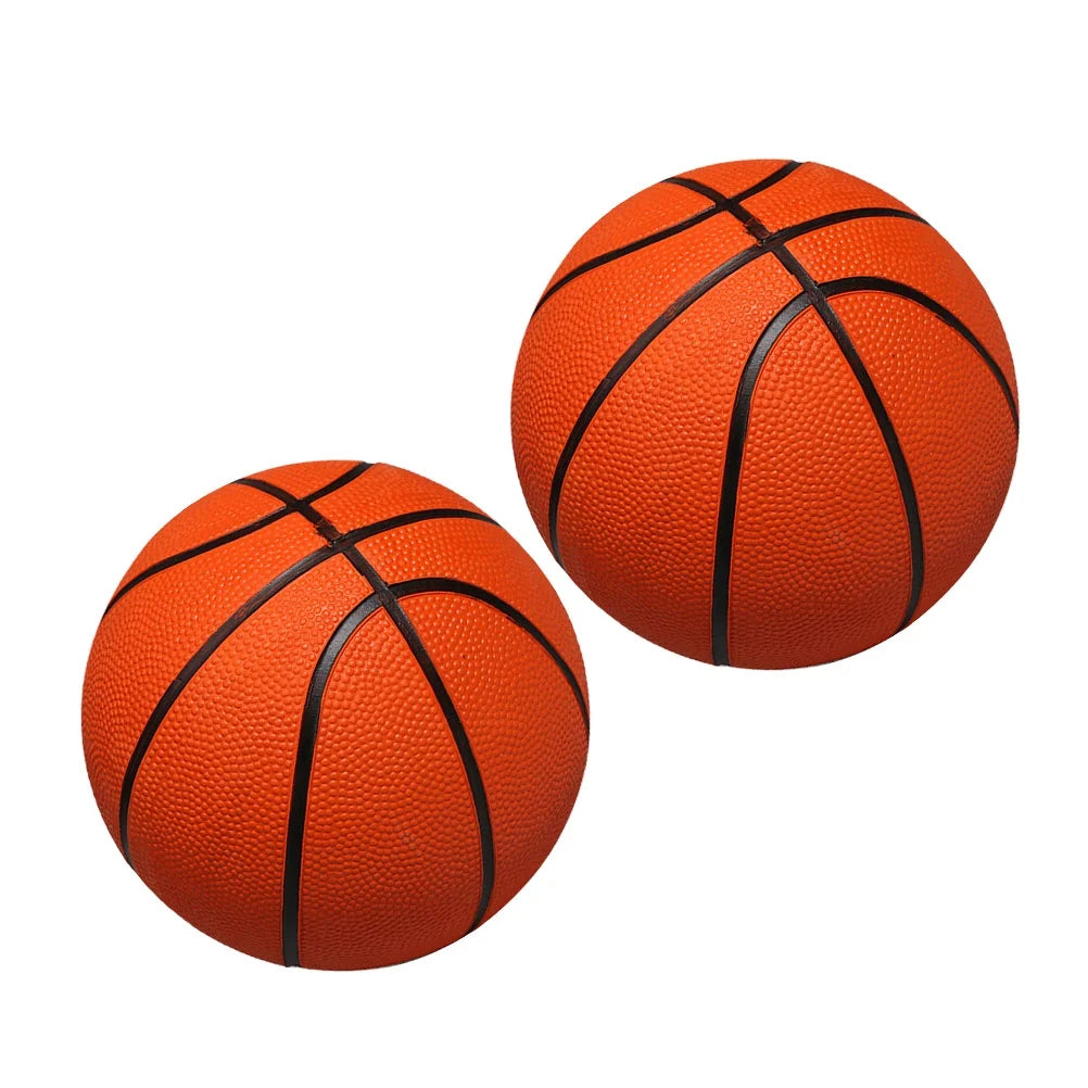 Orange 13CM Diameter Inflatable Desktop Basketball Toy Y7896