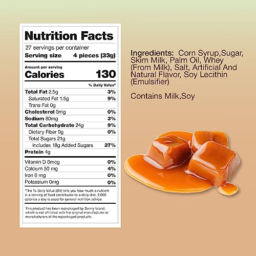 2-Pound Bag Individually Wrapped Caramel Candy S2373