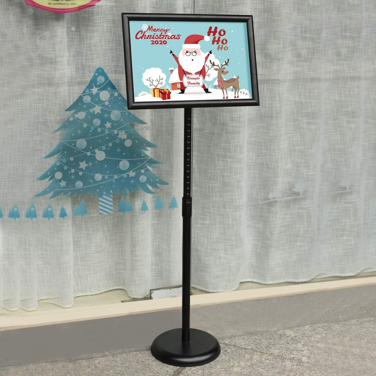 2 Pack Adjustable Sign Stand 8.5x11 Inch Black J275527