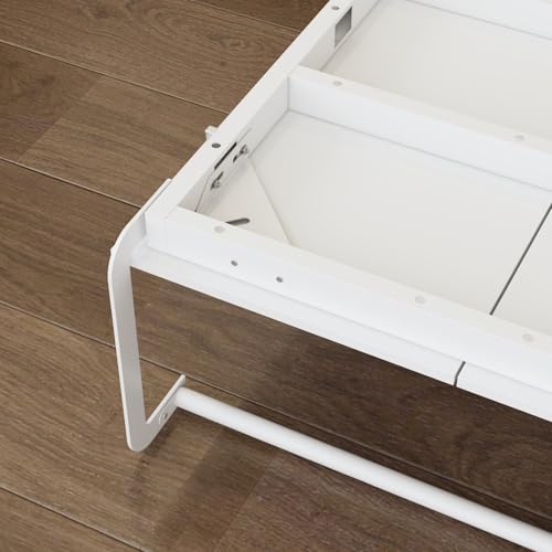 White Twin Murphy Bed with Drawer X6920