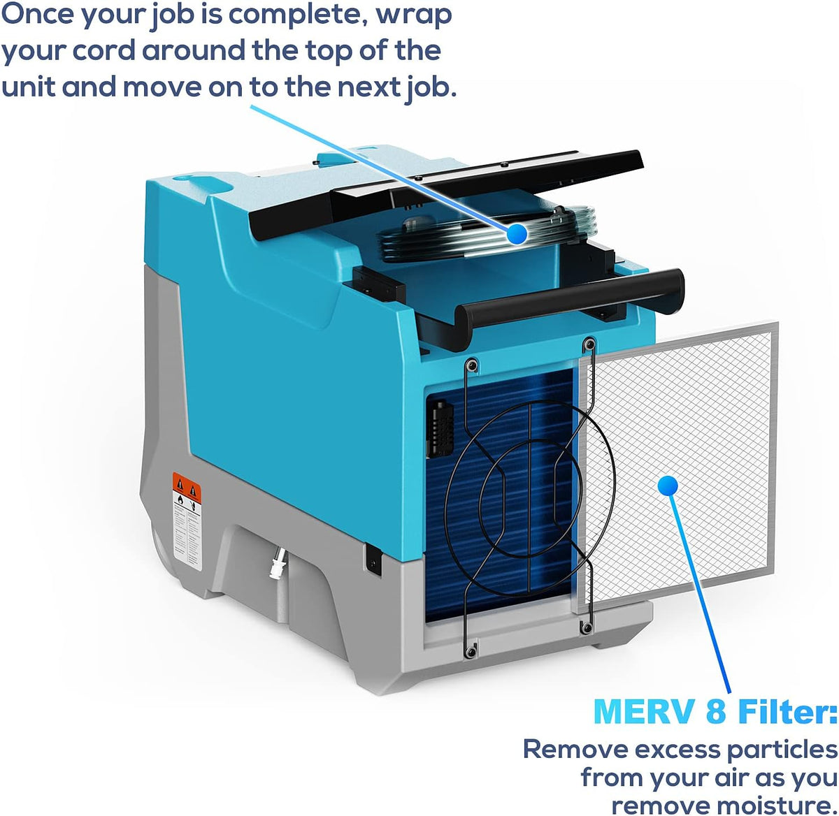 180PPD Commercial Dehumidifier with Pump C754