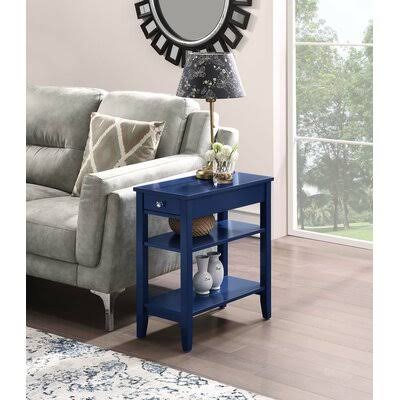 Cobalt Blue End Table with Storage S92645