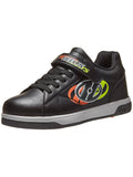 Black Neon Yellow Flame Wheeled Shoes S386