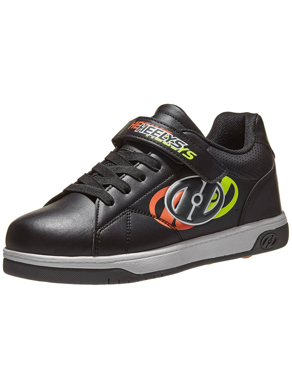 Black Neon Yellow Flame Wheeled Shoes S386