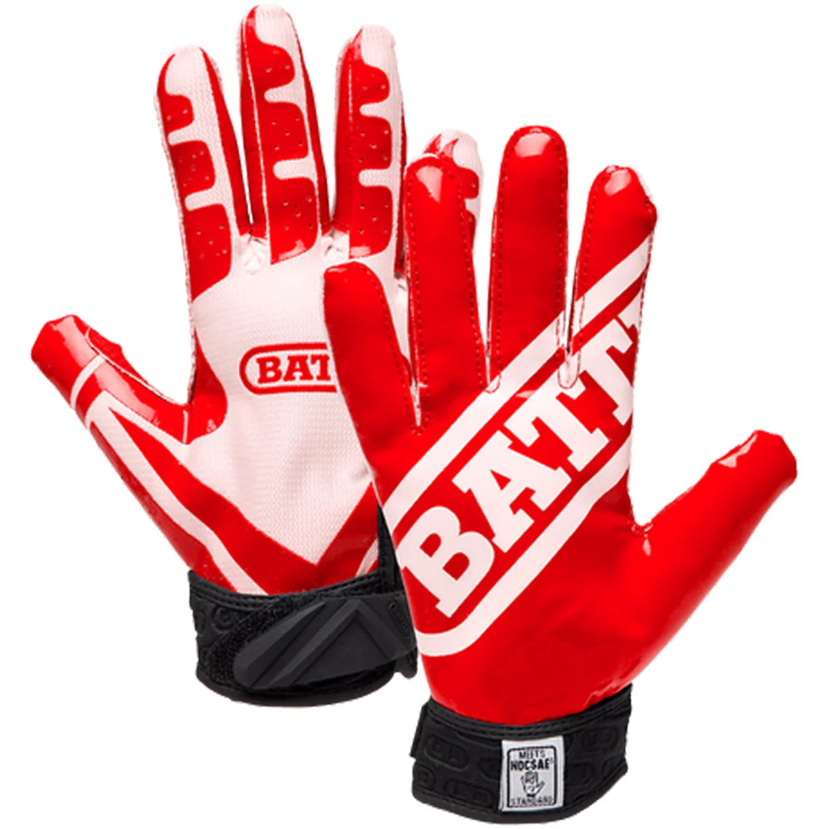 Red/White Ultra-Stick Football Gloves Y137