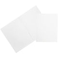White 9 x 12 Two Pocket Folders 50/Pack F182615